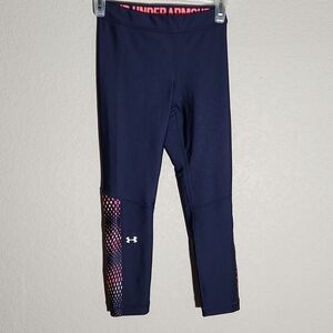 Under Armour Leggings Womens Size XS Compression Pants Blue Pink Ish Red